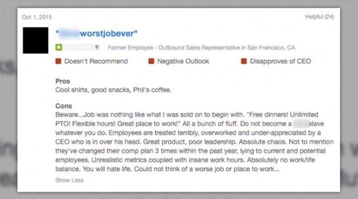 Funny Glassdoor Reviews